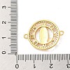 Religion Brass Pave Clear Cubic Zirconia Connector Charms FIND-Z041-13A-3