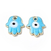Brass Enamel Pendants LS-KK-A176-04G-04-2
