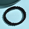Natural Lava Rock & Glass Round Beaded Bracelets LS-BJEW-G732-02A-2