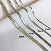 304 Stainless Steel Snake Chain Necklaces for Women WG80FEF-32-2
