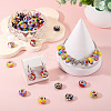 100Pcs 5 Colors Bohemian Style Resin European Beads RESI-TA0004-83-7