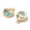 Brass Micro Pave Cubic Zirconia Charms KK-A259-27G-02-2