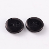 2-Hole Flat Round Resin Sewing Buttons for Costume Design BUTT-E119-36L-13-2
