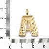 Brass Micro Pave Cubic Zirconia Pendants KK-B126-02G-A-3