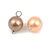 Shell Pearl Dyed Round Charms PALLOY-JF02245-02-2