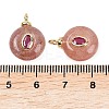 Natural Gemstone Pendants G-Z134-03G-02-3
