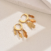 Elegant 201 Stainless Steel Hand Chandelier Earrings ZD9069-1-2