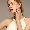 4Pcs 4 Colrs C-Shaped 201 Stainless Steel Grooved Cuff Bangles BJEW-SC0001-66-5