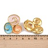 304 Stainless Steel Enamel Spiral Stud Earrings for Women LS-EJEW-A138-03G-5