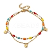 304 Stainless Steel Cable Chain Multi-strand Bracelets BJEW-Z088-02G-4