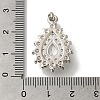 Rack Plating Brass Micro Pave Cubic Zirconia Pendant KK-H485-39P-4