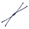 Korean Waxed Polyester Cord Braided Bracelets X1-MAK-T010-03G-1