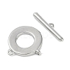 Brass & Shell Toggle Clasps KK-K391-10P-3