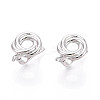 Brass Hoop Earring Findings KK-N267-31P-1