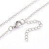 Luminous Alloy Locket Pendant Necklaces NJEW-F284-05B-5