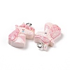 Opaque Resin Pendants X-RESI-J023-14A-2