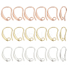 18Pcs 3 Colors Brass Earring Hooks KK-LP0001-54-1