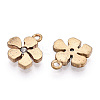 Brass Micro Pave Cubic Zirconia Charms LS-ZIRC-Q014-002C-NF-1