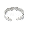 304 Stainless Steel Cuff Rings for Women RJEW-M019-53P-3