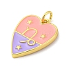 Brass Enamel Pendants KK-Z077-01G-10-2
