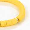 Handmade Polymer Clay Heishi Beads Stretch Bracelets BJEW-JB05303-02-3