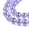 Electroplate Transparent Glass Beads Strands GLAA-T032-T10mm-AB01-4