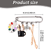 Painting 304 Stainless Steel Safety Pin Brooches JEWB-YW00001-01-3