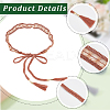 1Pc Cotton and Linen Flower Lace Tassel Waist Belly Belts AJEW-GF0012-32B-6