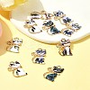 10Pcs Alloy Enamel Pendants ENAM-FS0001-83-10