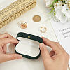 1Pc Rectangle Velvet Couple Rings Box CON-BBC0001-20B-3