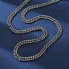 4.5MM 201 Stainless Steel Cuban Link Chain Necklaces NJEW-Q013-14C-4