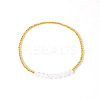 Vintage Elegant Imitation Pearl & Bead Beaded Stretch Bracelet for Women BS8727-5-1