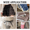 2 Colors Cotton Embroidery Flower Ribbons OCOR-PH0005-78-5