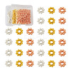 Craftdady 300Pcs 3 Colors Alloy Daisy Spacer Beads PALLOY-CD0001-11-11