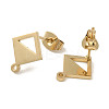 Ion Plating(IP) 304 Stainless Steel Stud Earring Findings STAS-I206-85G-2