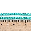 Baking Paint Electroplated Synthetic Non-magnetic Hematite Beads Strands G-H072-A01-01J-4