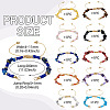10Pcs 10 Styles Natural & Synthetic Mixed Stone Chip & Glass Seed Beaded Braided Bracelet Making AJEW-TA00055-3