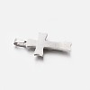 Tarnish Resistant 304 Stainless Steel Cross Pendants STAS-M185-33P-3