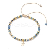 Star 201 Stainless Steel Charm Bracelets BJEW-JB12801-02-2