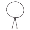 3Pcs 3 Colors Adjustable Stainless Steel Cable Chain Slider Bracelet Making AJEW-JB01232-2