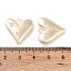 Brass Micro Pave Clear Cubic Zirconia Pendants KK-F871-31G-3