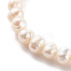 Natural Pearl Stretch Beaded Bracelets BJEW-JB06163-4