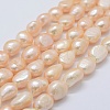 Natural Cultured Freshwater Pearl Beads Strands PEAR-K004-06D-1