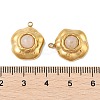 Natural Rose Quartz Pendants STAS-P380-20G-02-3