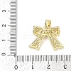 Brass Micro Pave Cubic Zirconia Pendants KK-D317-098A-G-3