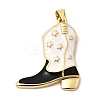 Brass Enamel Pendants KK-A296-48B-G02-1