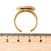 304 Stainless Steel Cuff Ring Components STAS-V012-01D-G-3