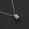 Alloy Prayer Box Urn Ashes Pendant Box Chain Necklace for Women Men PW-WG18929-01-4