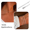 1 Set Brass Heart Link Chain Bracelet & Necklace SJEW-TA0001-05-8