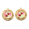 304 Stainless Steel Enamel  Pendants STAS-Z145-12G-01-1